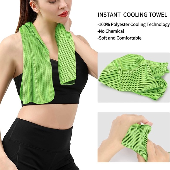 FYY Cooling Towels, 4 Pack Soft Breathable Ice Towel for ALL Activities - NWT - Picture 2 of 8